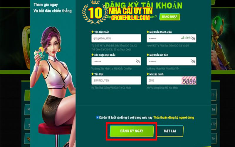 Đăng ký tài khoản 69vn