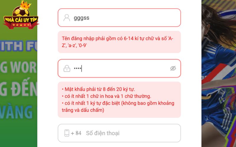 can luu y nhung gi khi nguoi choi thuc hien dang ky Cần lưu ý những gì khi người chơi thực hiện đăng ký